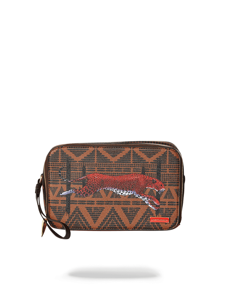 LEOPARDS IN PARIS TOILETRY AKA MONEY BAG