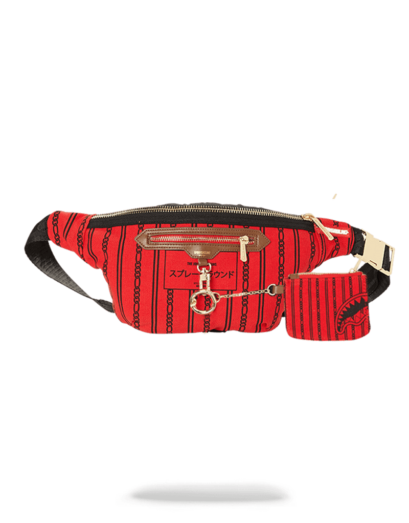 REVERSE SHARKS IN PARIS CROSSBODY (RED)