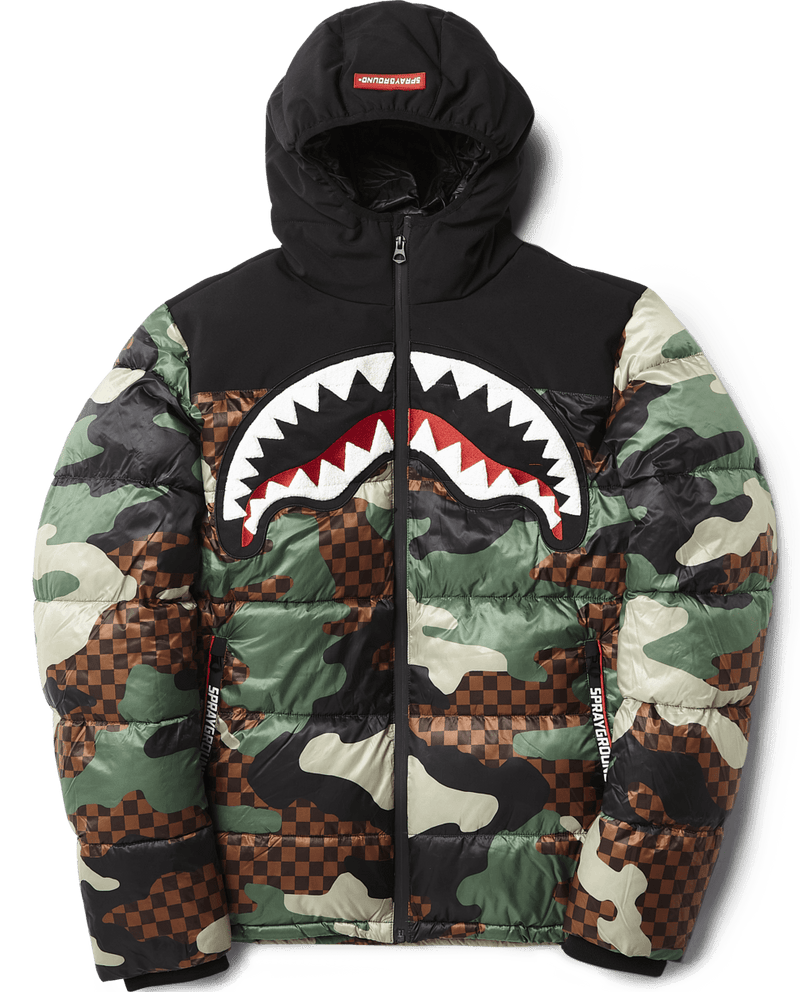 CAMO CHECKERED PUFFER