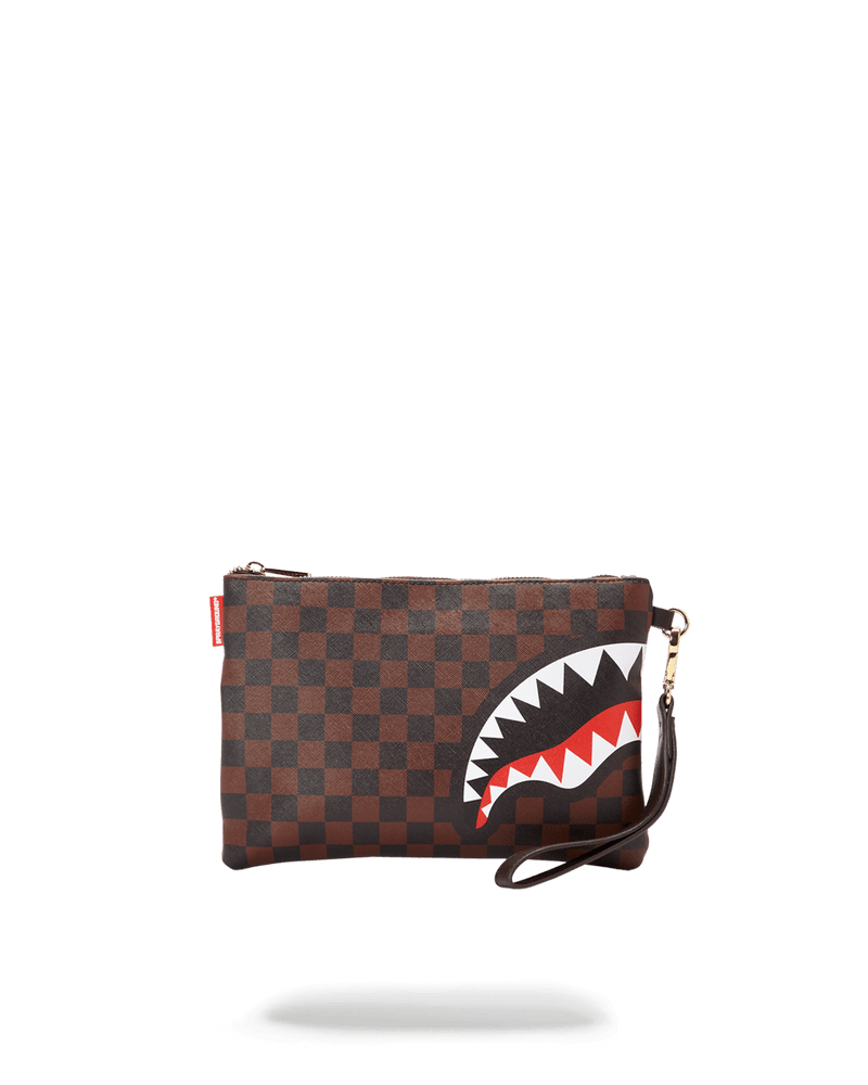 CHECKS IN CAMOFLAUGE CROSSOVER CLUTCH