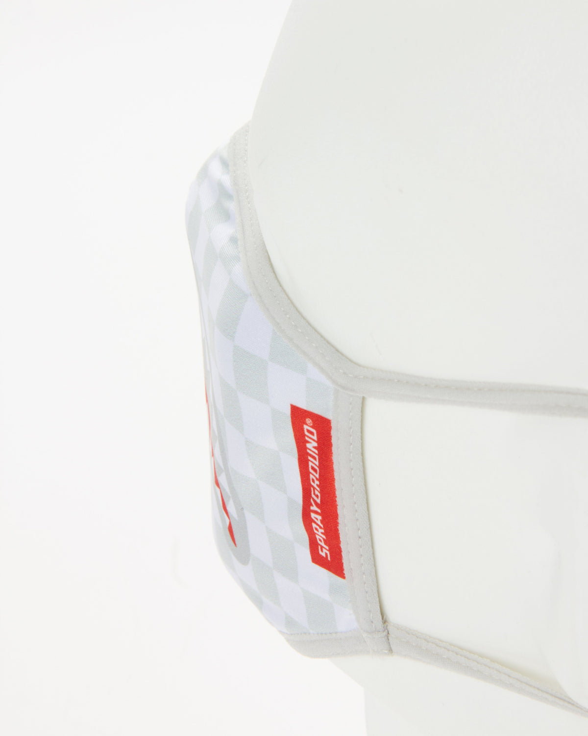 SHARKS IN PARIS (WHITE) FORM-FITTING MASK