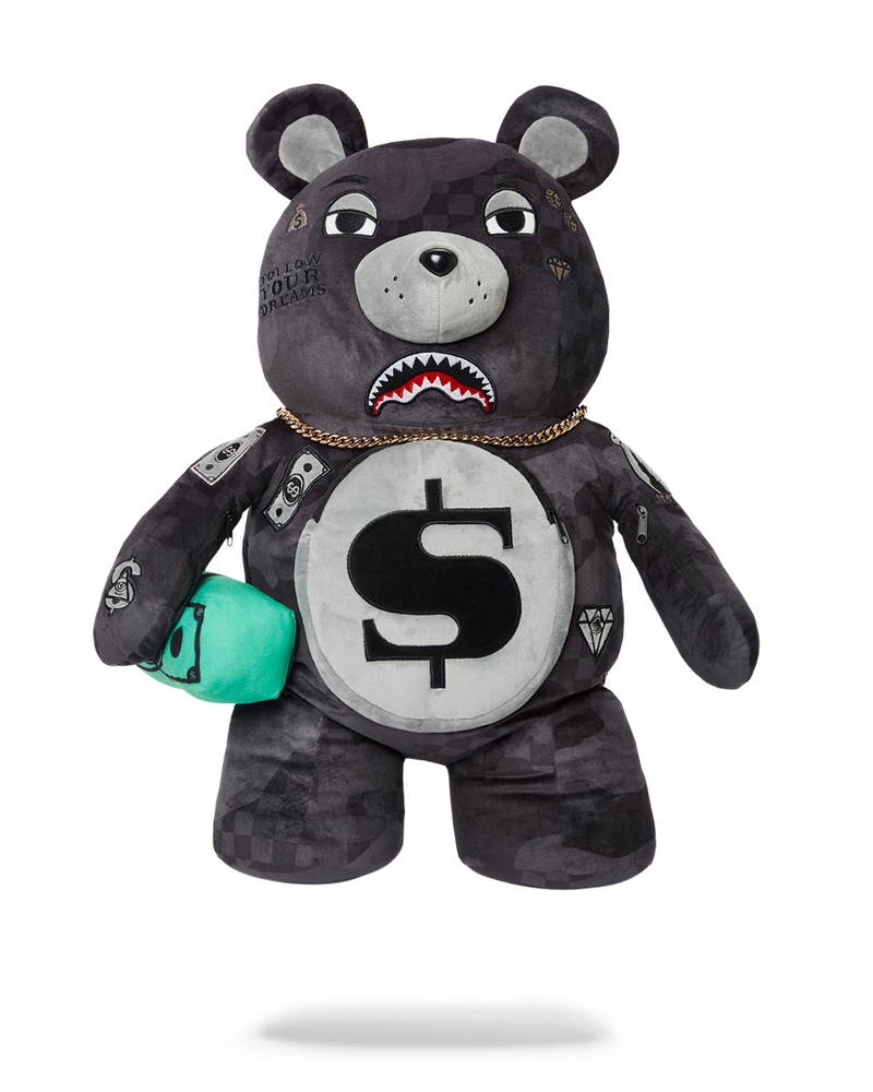 3AM NEVER SLEEP MONEYBEAR TEDDYBEAR BACKPACK