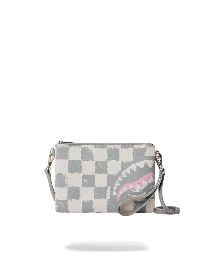VANQUISH CREAM CROSSOVER CLUTCH