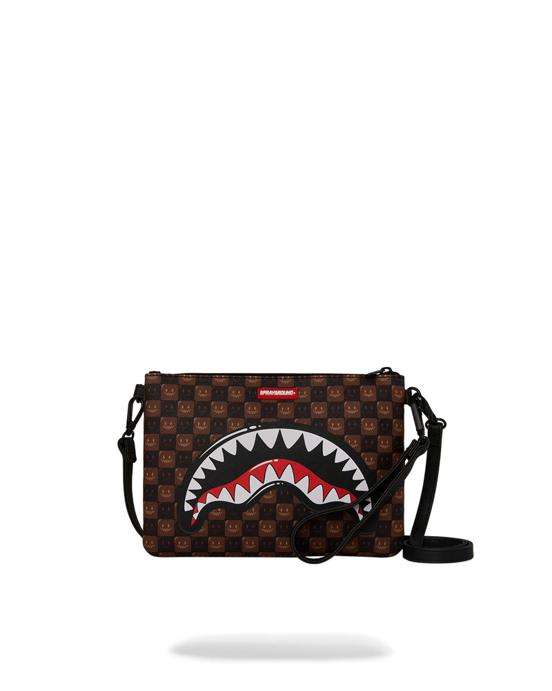 SHARKS IN PARIS GRIN & GRIND CROSSOVER CLUTCH
