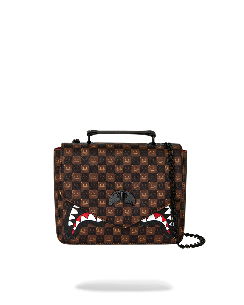 SHARKS IN PARIS GRIN & GRIND HANDBAG