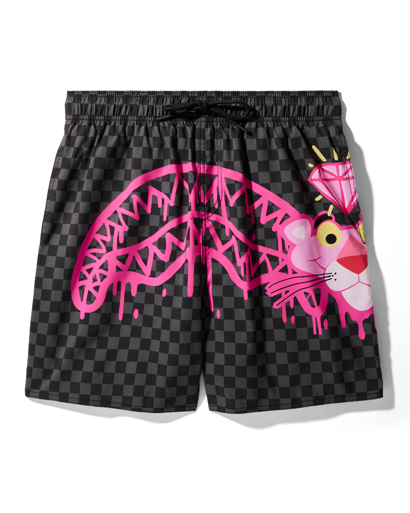 PINK PANTHER DIAMOND SHARK SWIM SHORTS