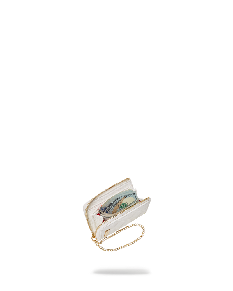 RIVIERA LE BLANC GOLD CHAIN SHARK WALLET