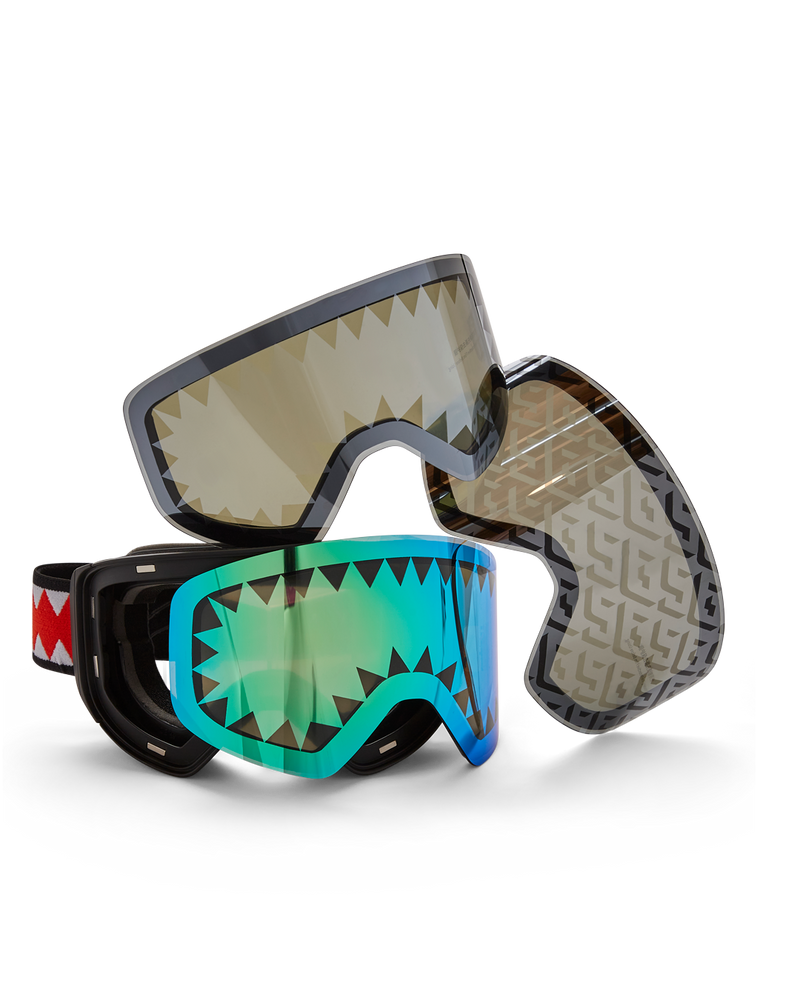 SKY HIGH SEEKERS ARCTIC SKI GOGGLES (3 INTERCHANGEABLE LENSES)