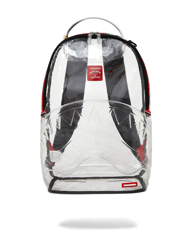 100% CLEAR BACKPACK SHARK