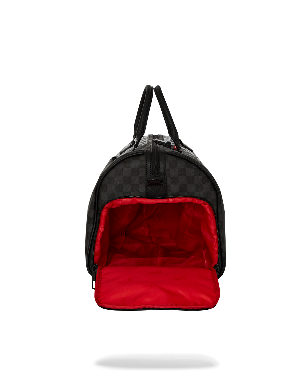 SCRIBBLE DRIBBLE CHECK DUFFLE