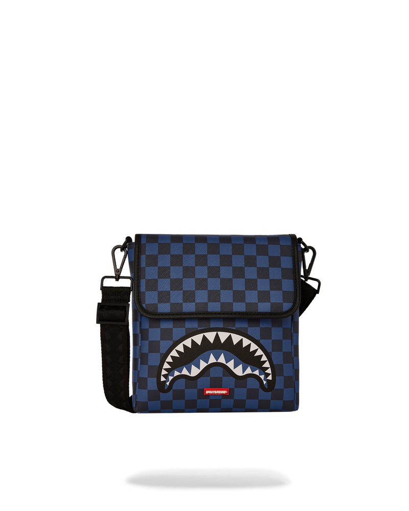 MIDNIGHT MAGIC SHARKS IN PARIS MESSENGER SLING BAG