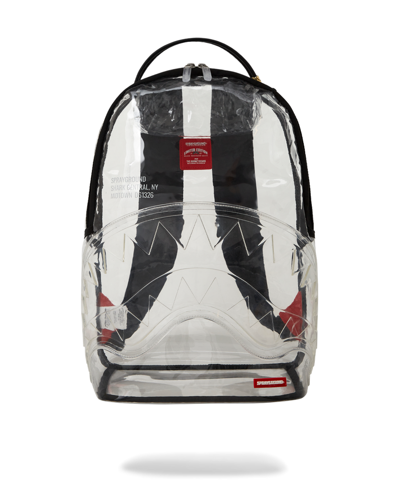100% CLEAR BACKPACK - SHARK CENTRAL